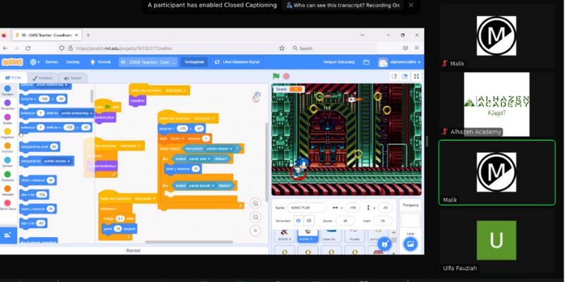 Pembelajaran Onlne di Alhazen Academy 2