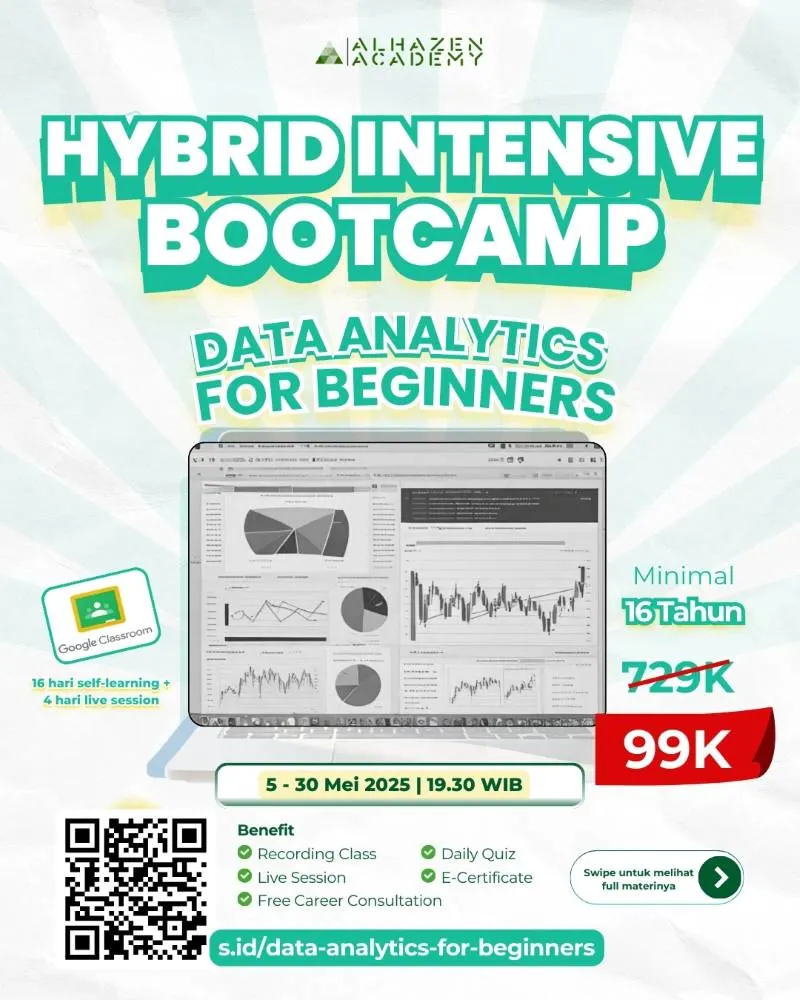 Poster kursus data analytics hybrid intensive bootcamp batch 1