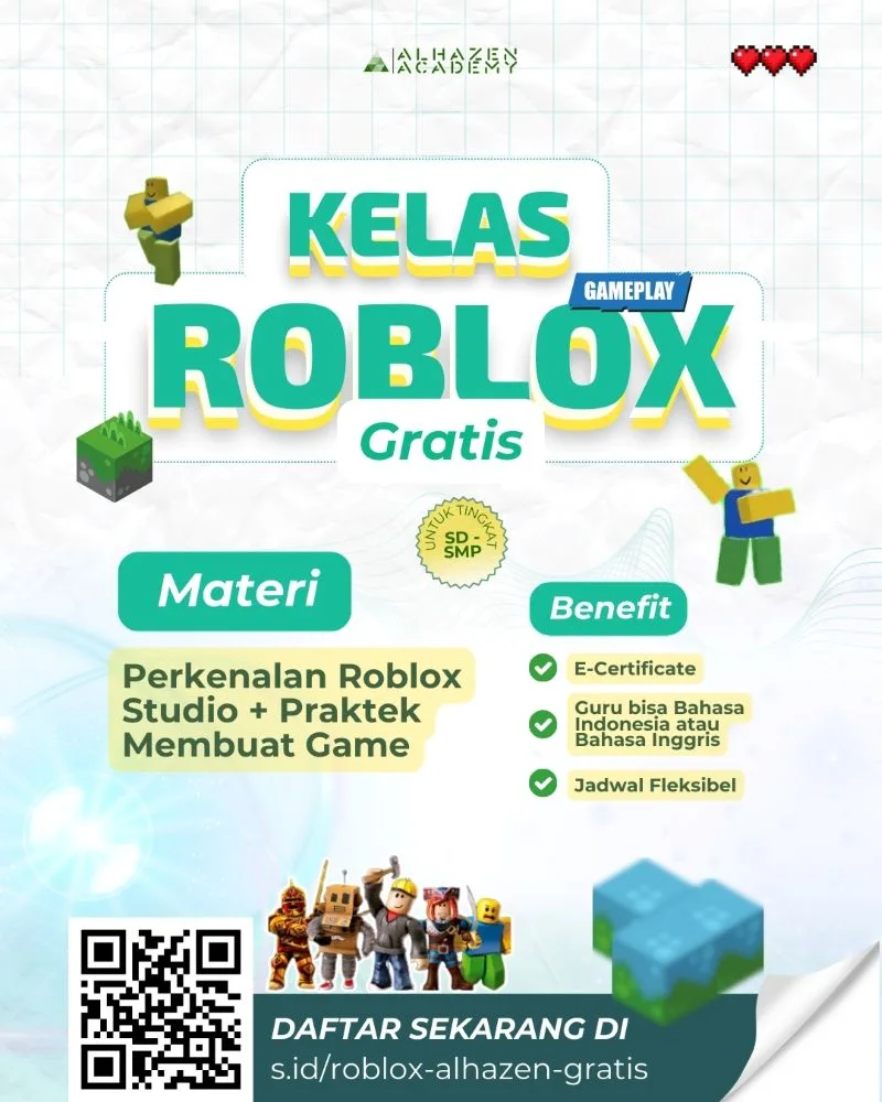 Poster kelas roblox gratis