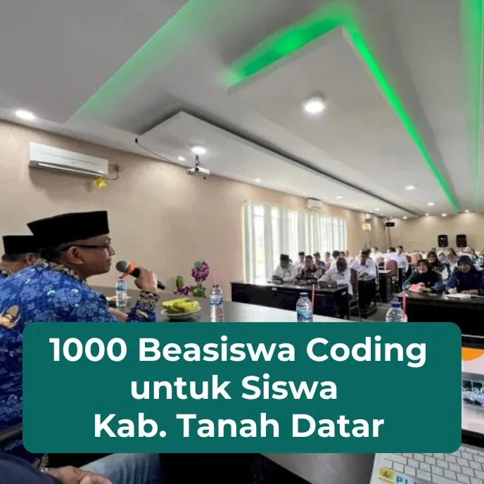 1000 beasiswa coding gratis untuk siswa Kabupaten Tanah Datar, Sumatera Barat